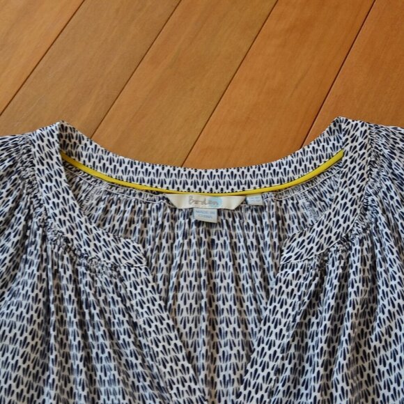 Boden Dolly Peasant Blouse Size 4P - Picture 2 of 11